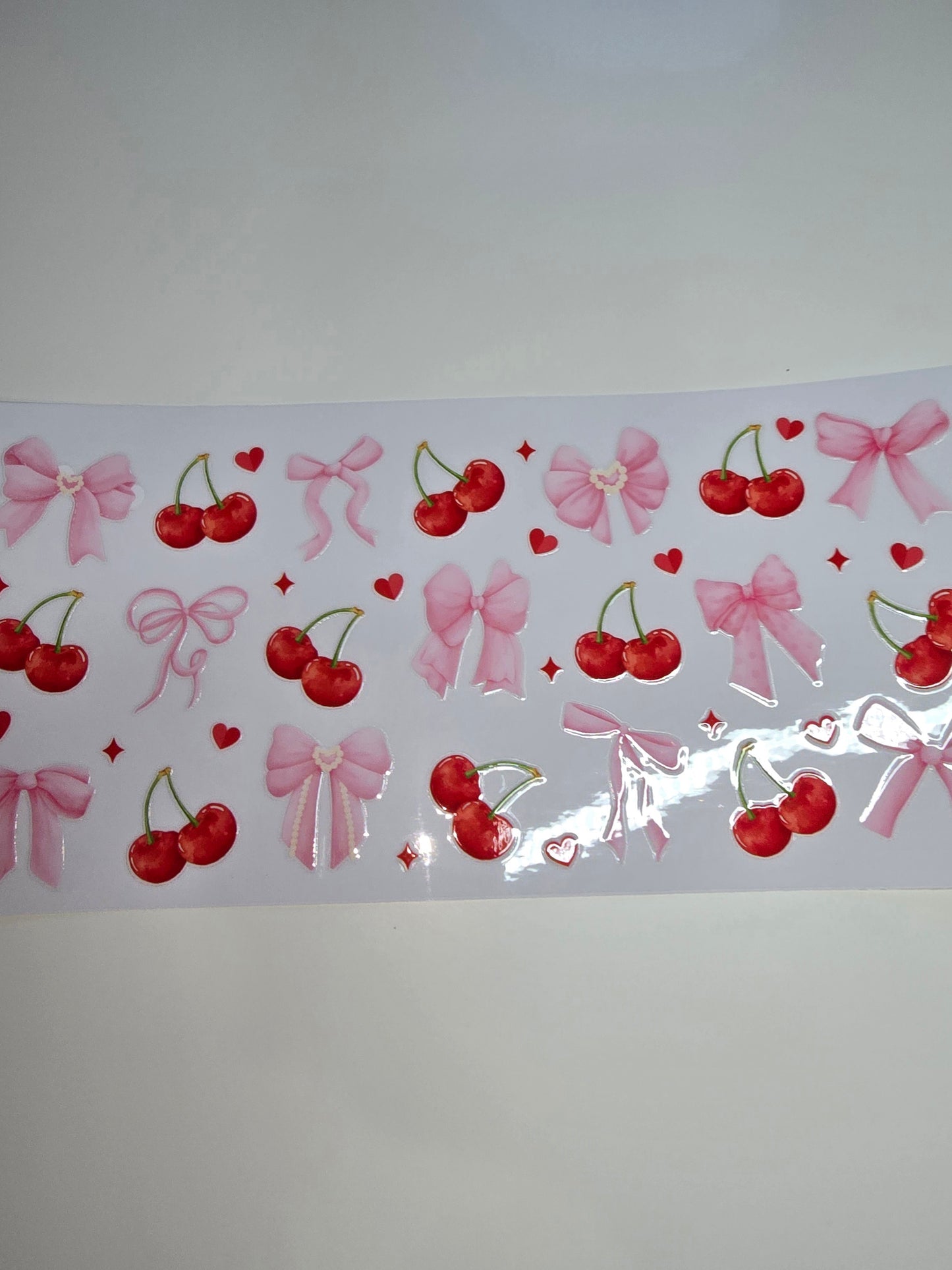 Red Cherries, Pink Bows 2