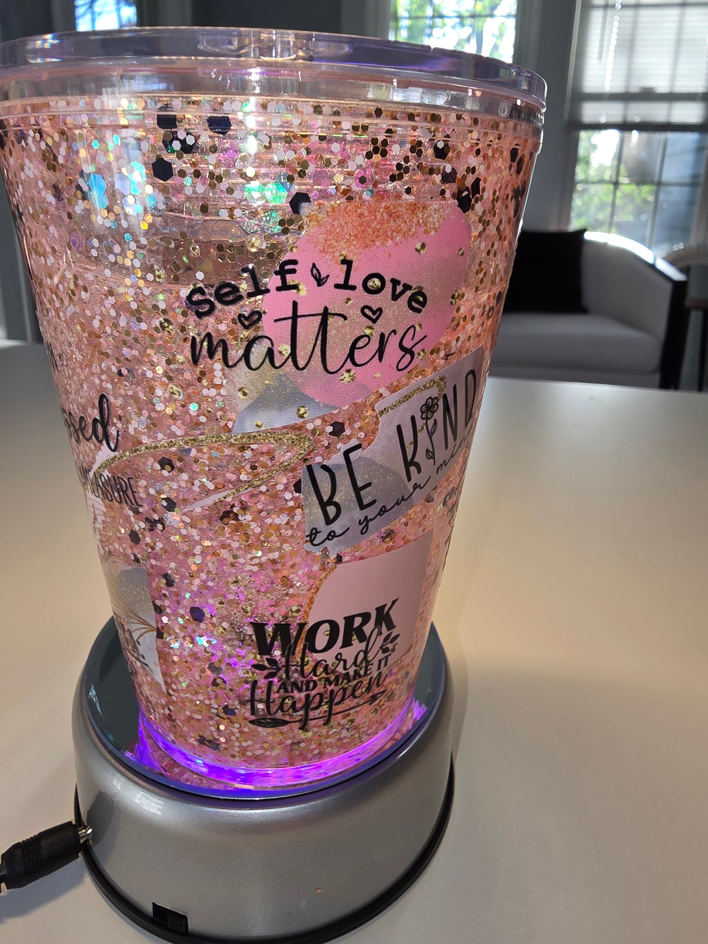 12 oz Acrylic Tumbler. "She is..."