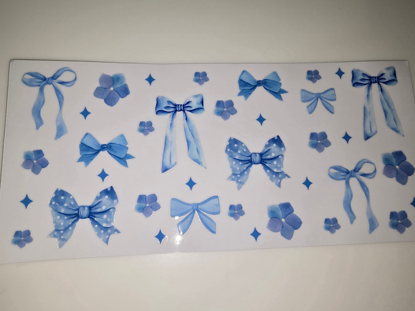 Blue Bows, Blue Flowers