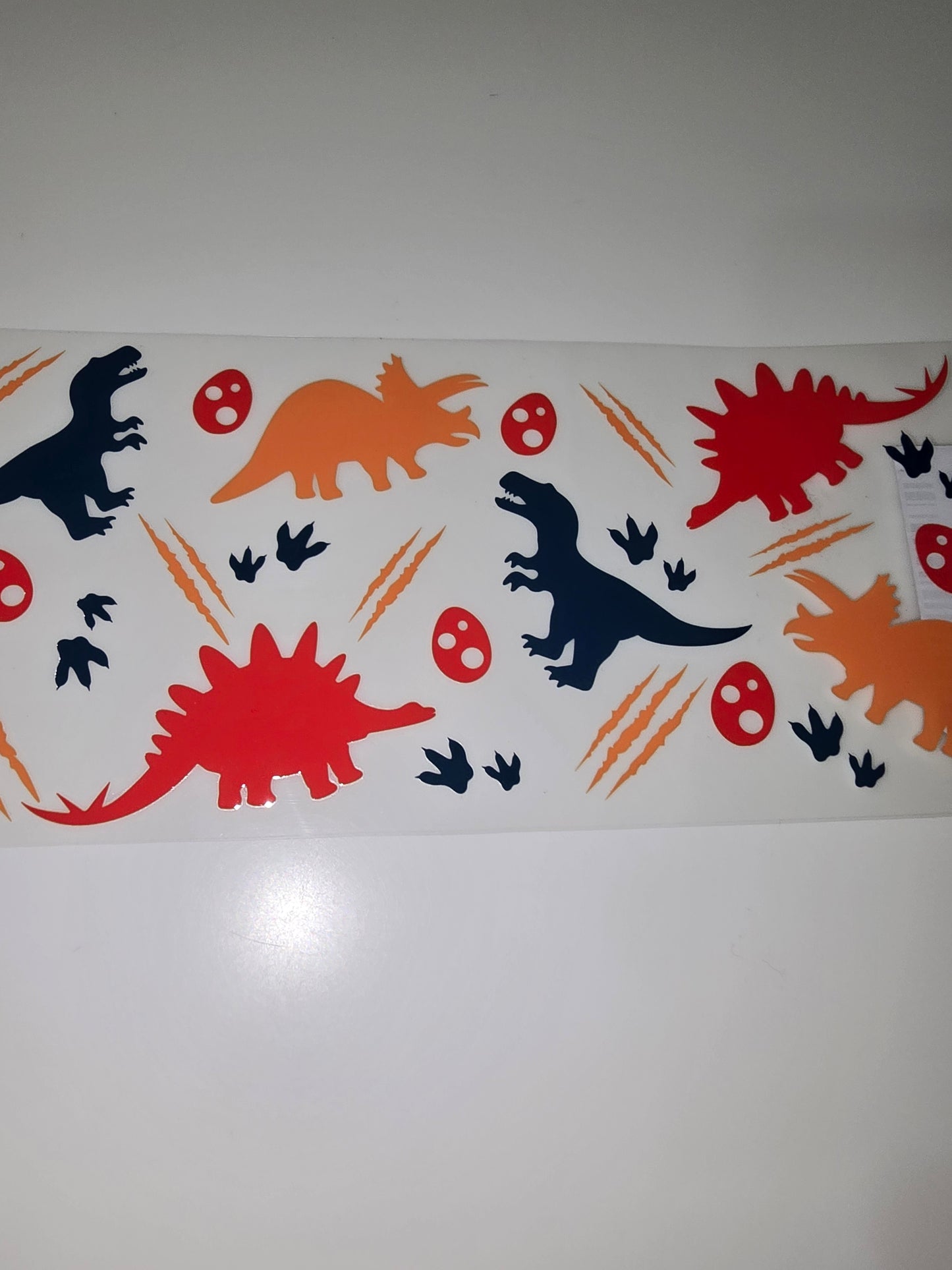 Dinosaurs, orange & black