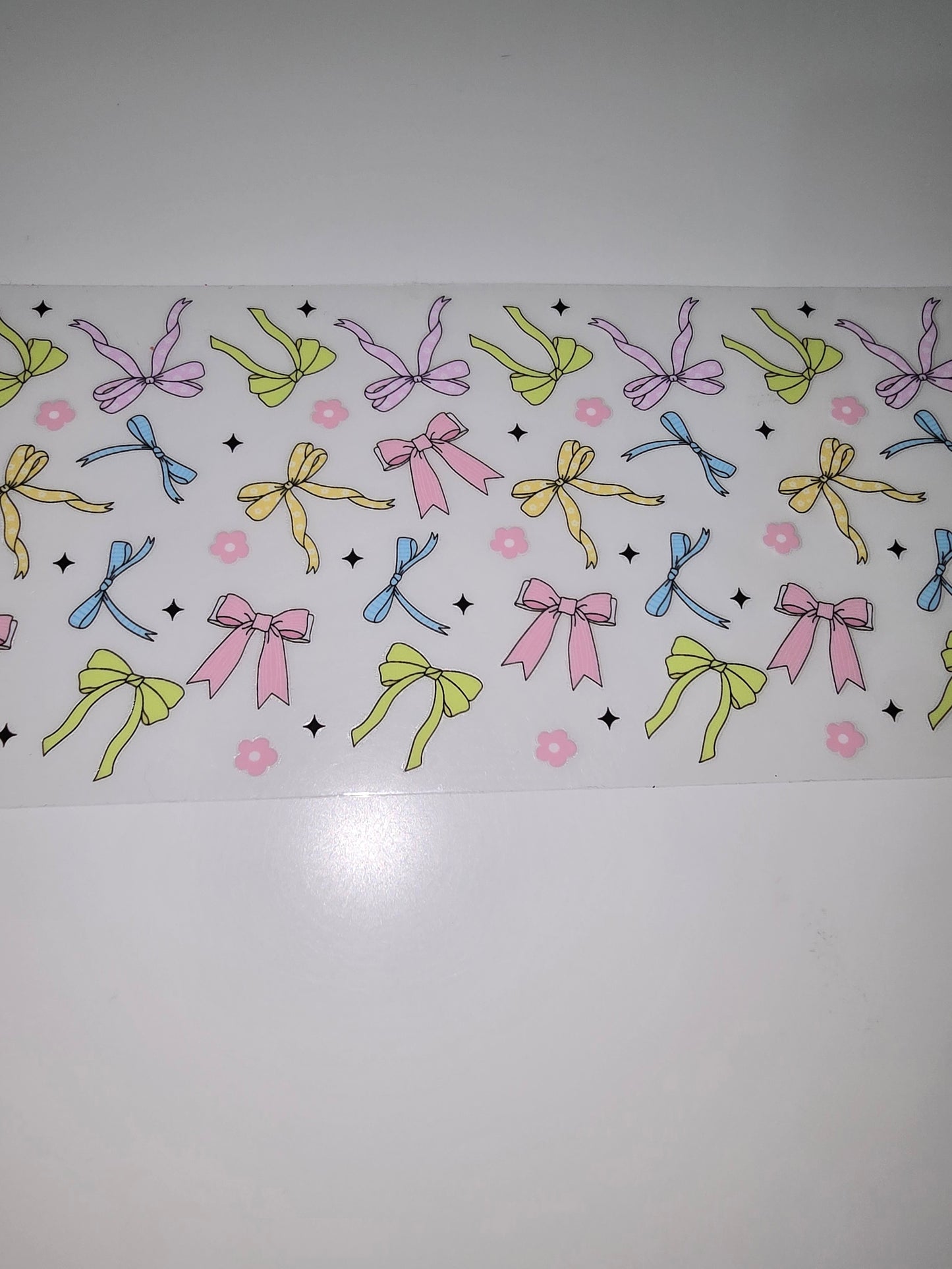 Pastel bows and flowers