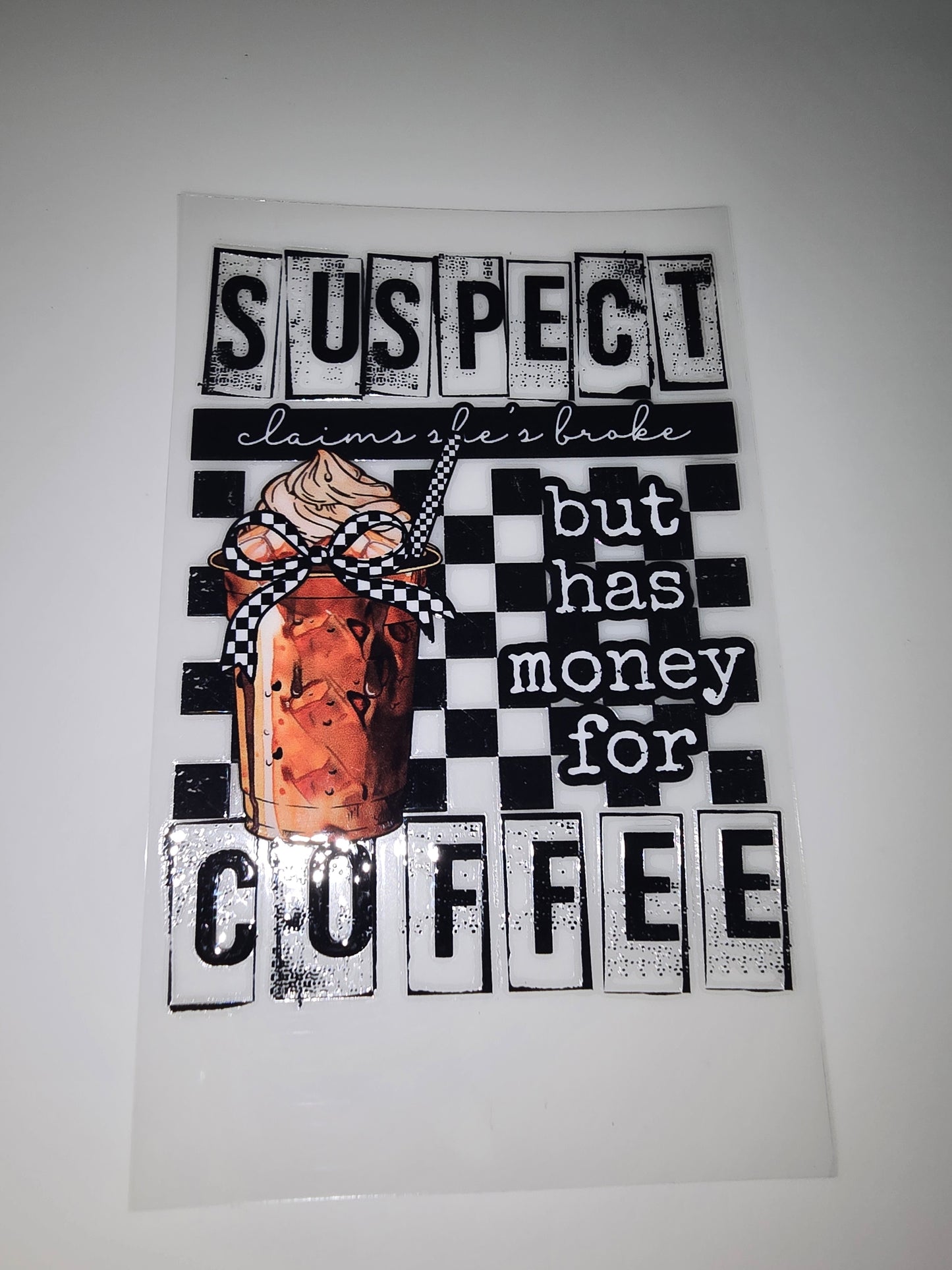 Suspect Claims She's Broke but has money for Coffee