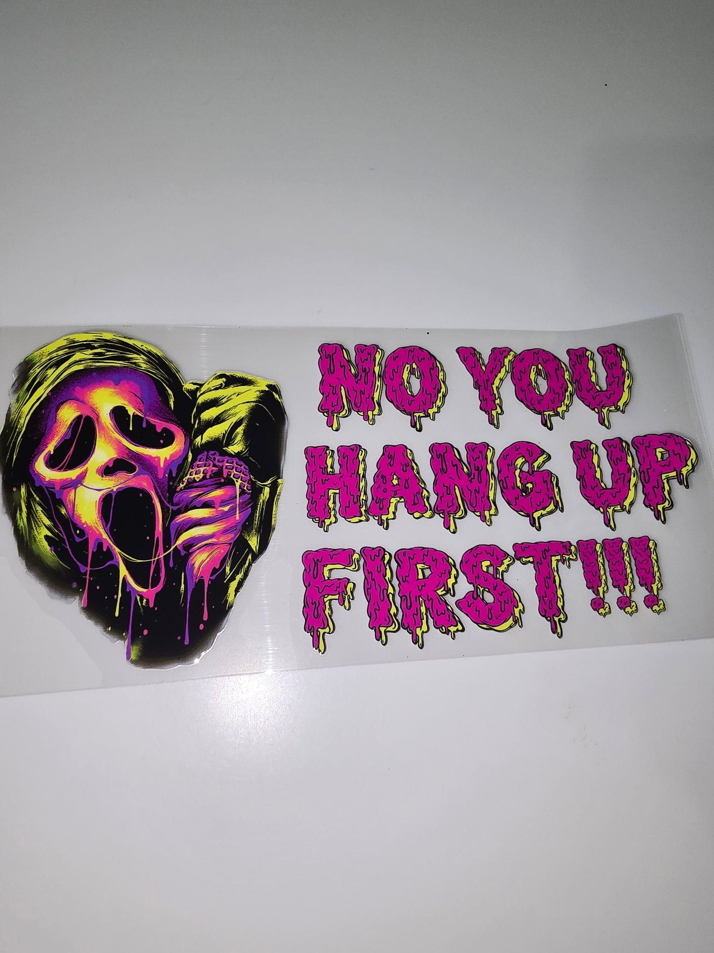 No, you hang up first