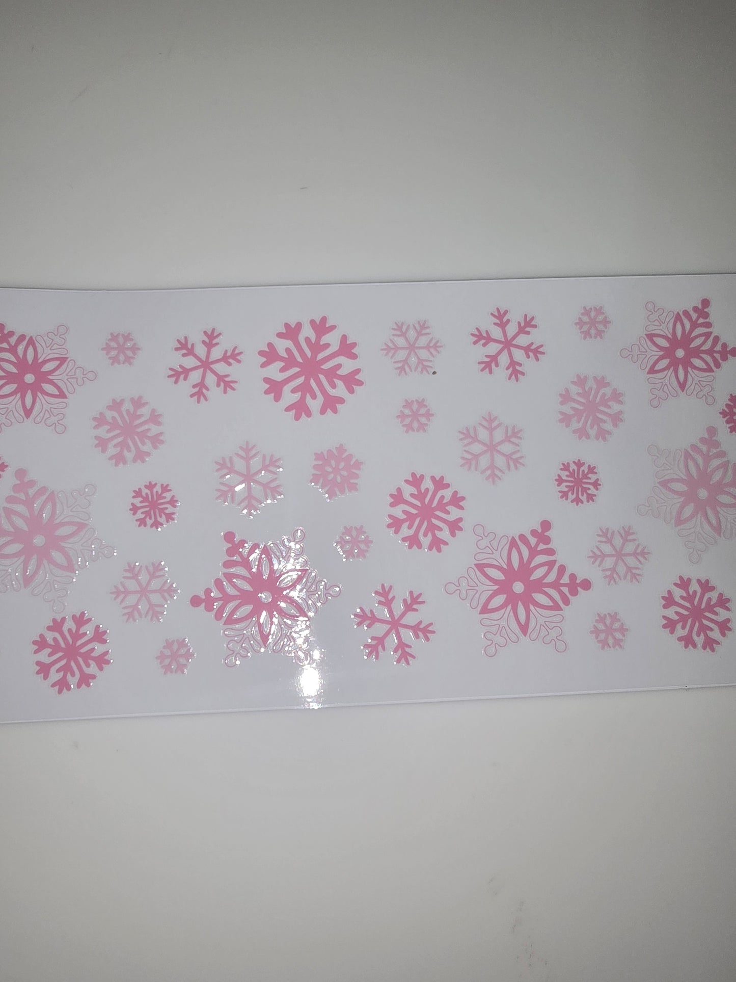 Pink snowflakes