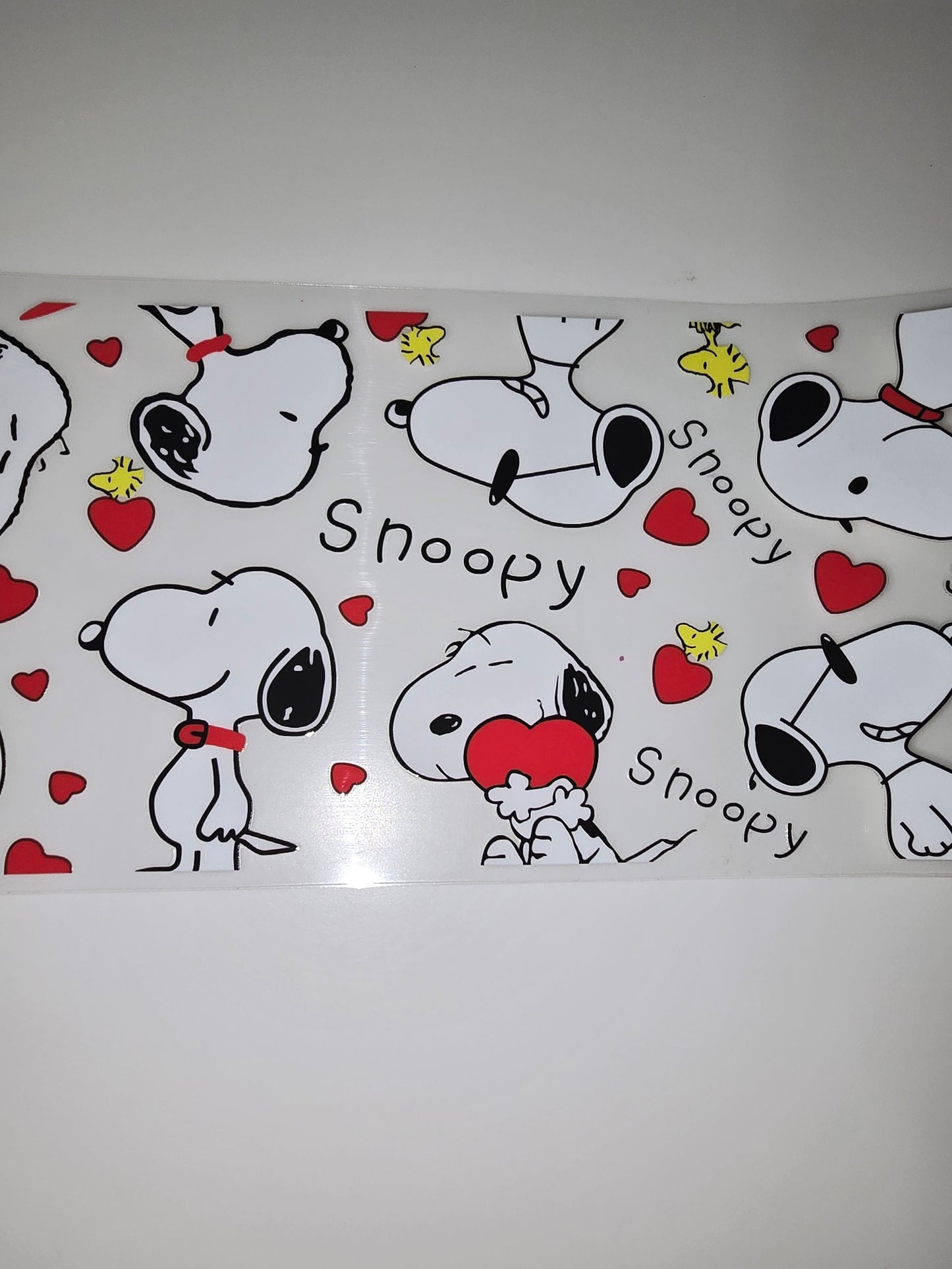 White Dog & Hearts