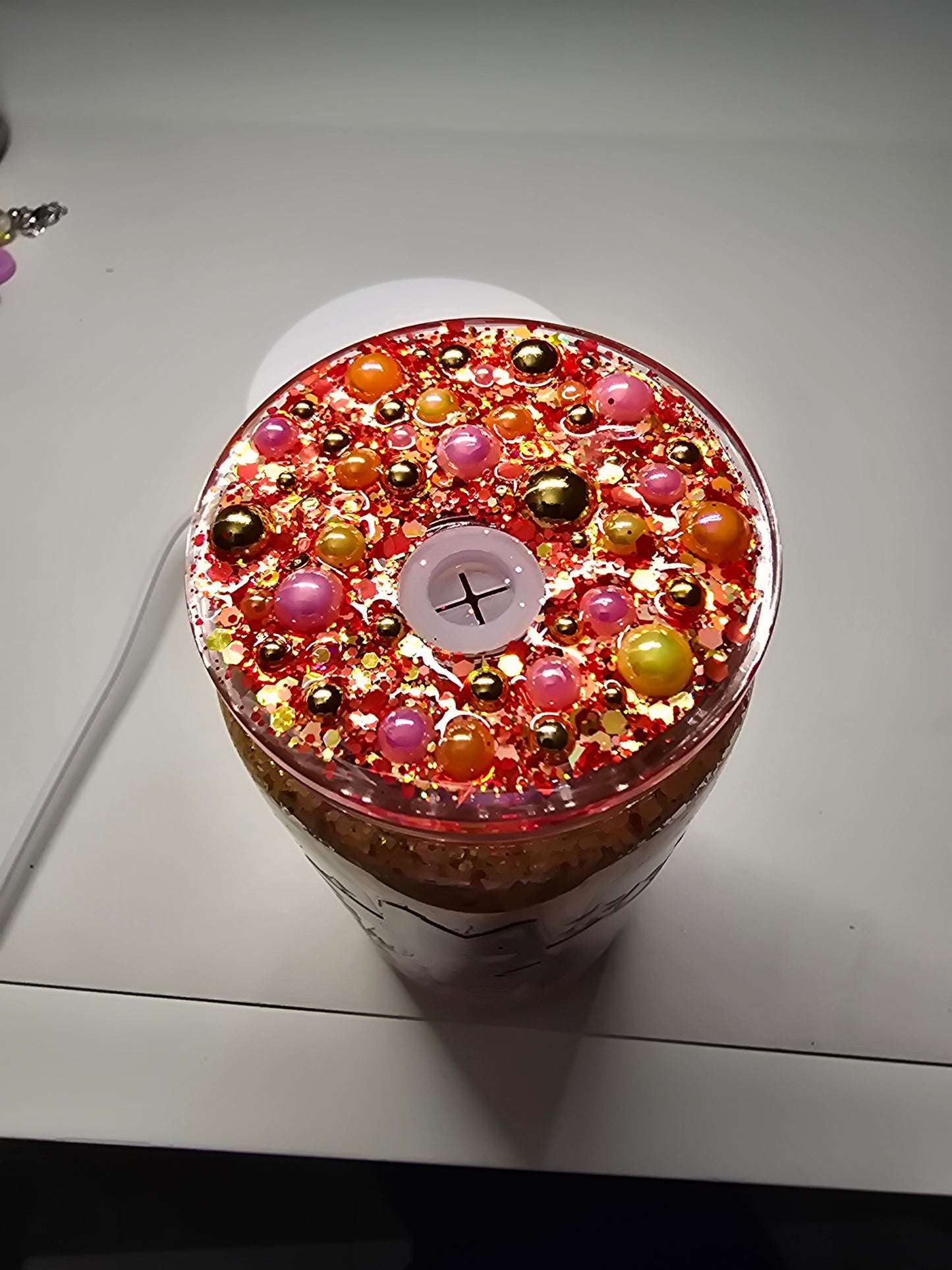 "Leo" Graffiti Zodiac 20 oz Acrylic Dry Glitter Tumbler