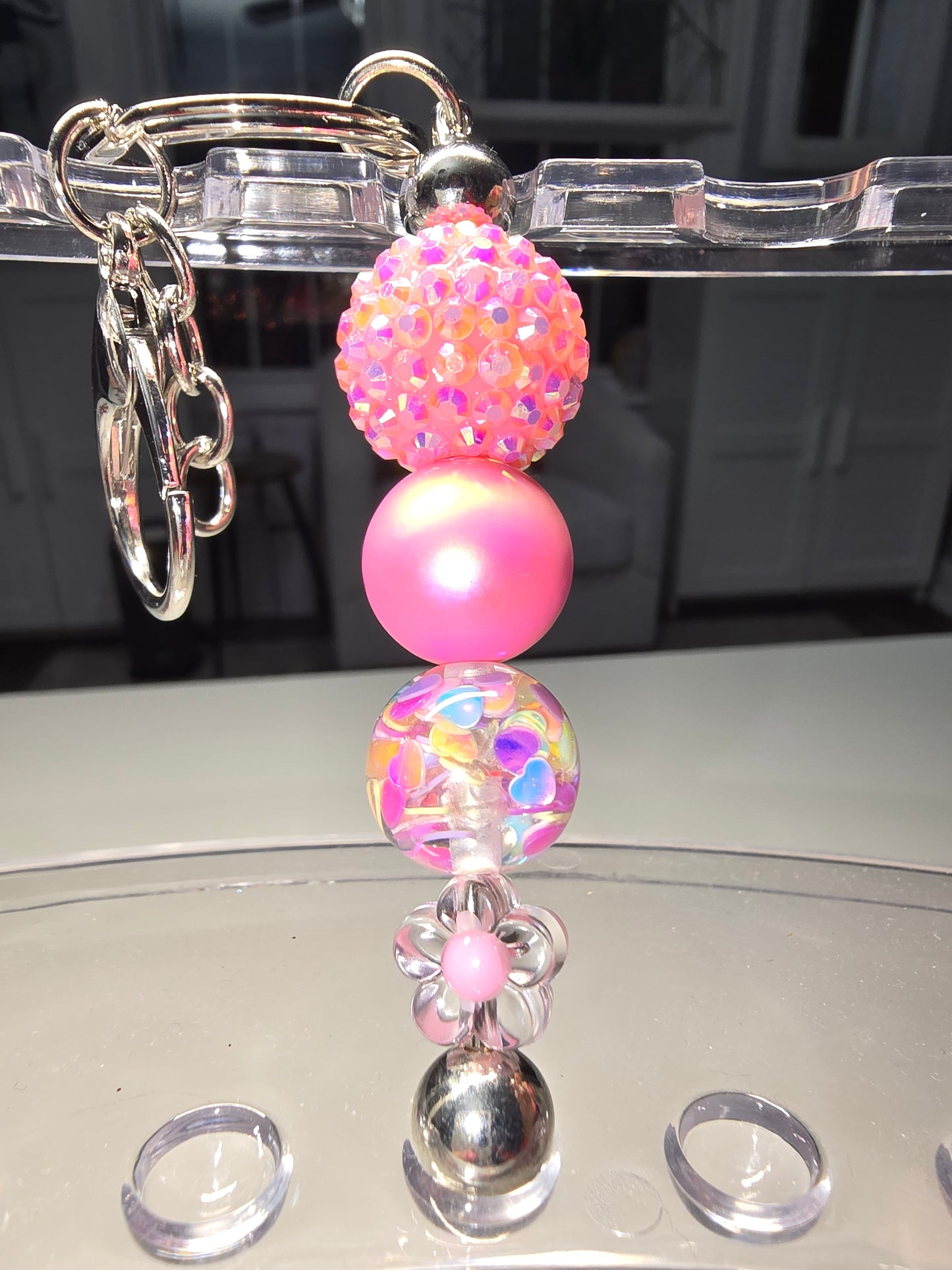 Pink Lady Keychain