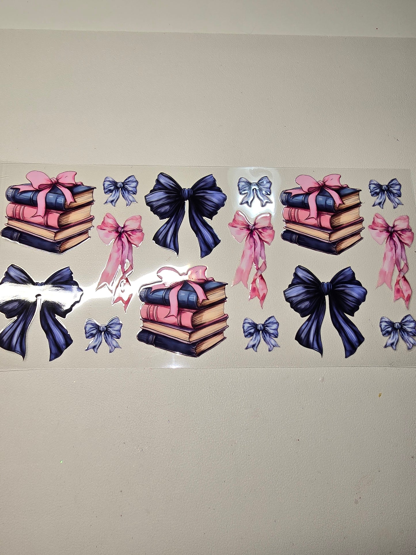 Blue Bows & Book Stacks