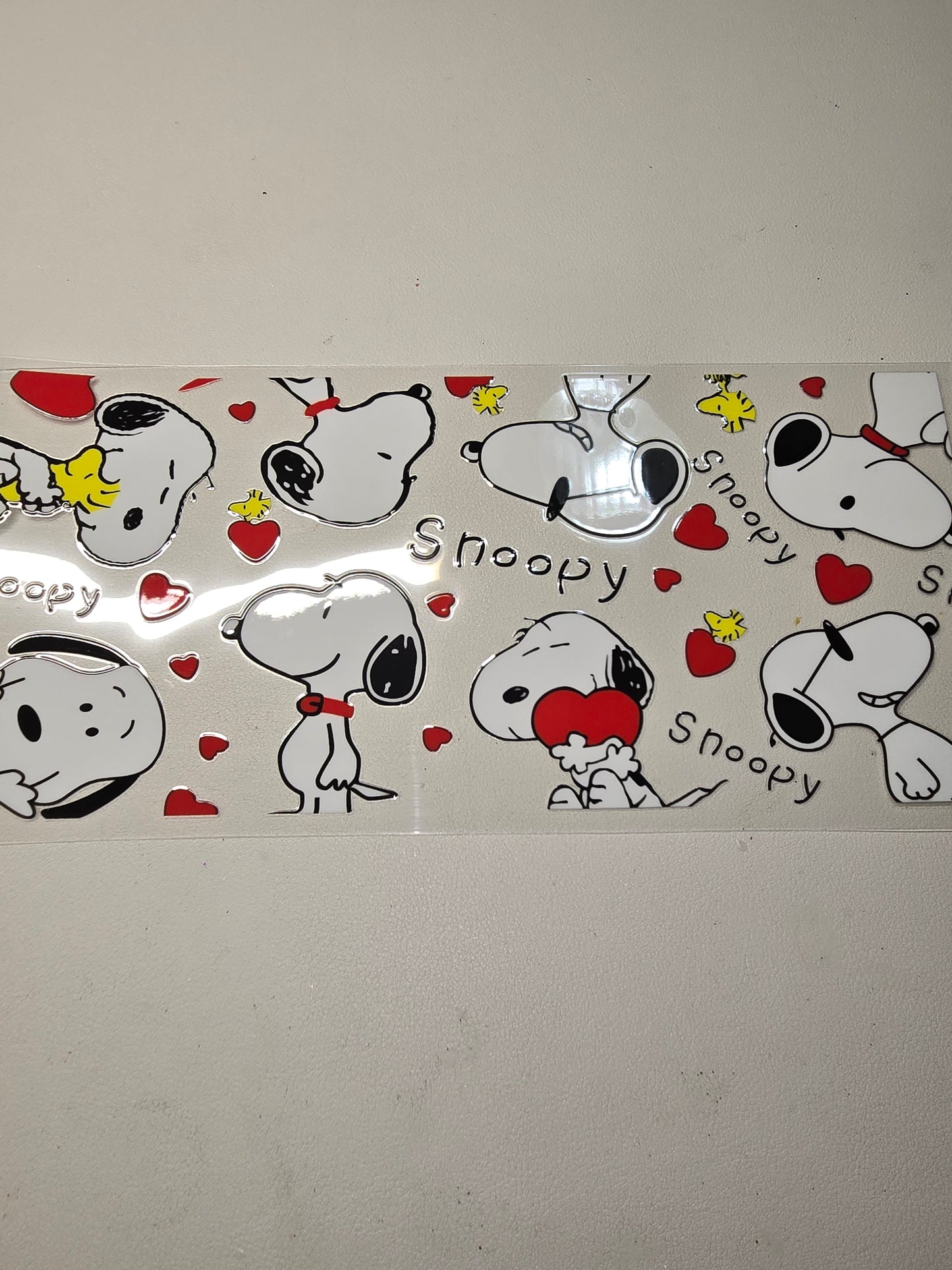White Dog & Hearts