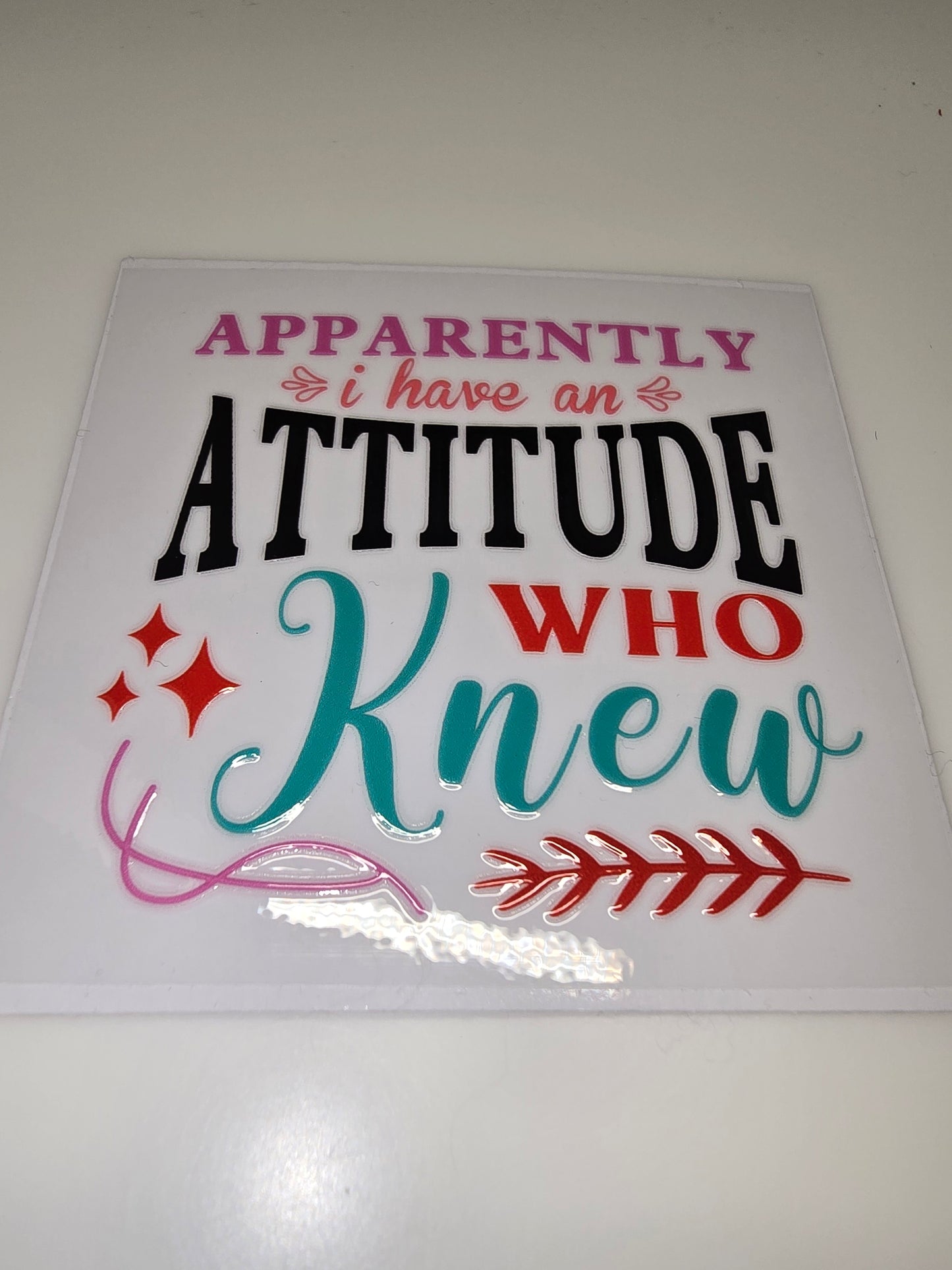 Apparently I have an attitude. Who knew?