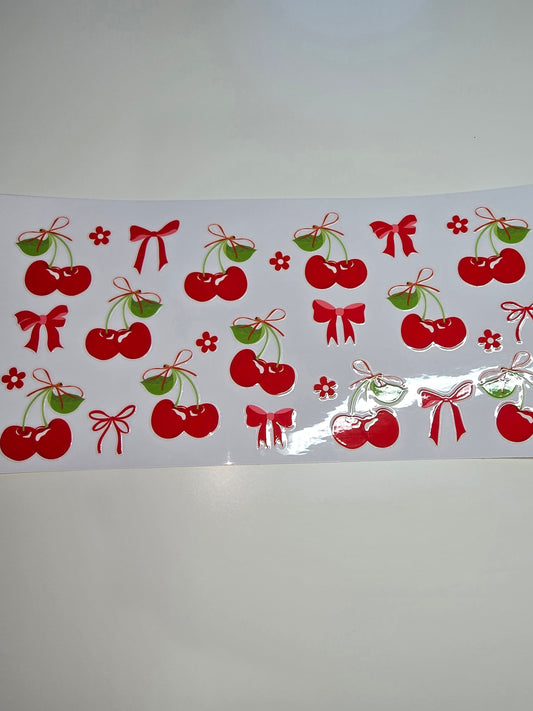 Red Cherries & Red Bows