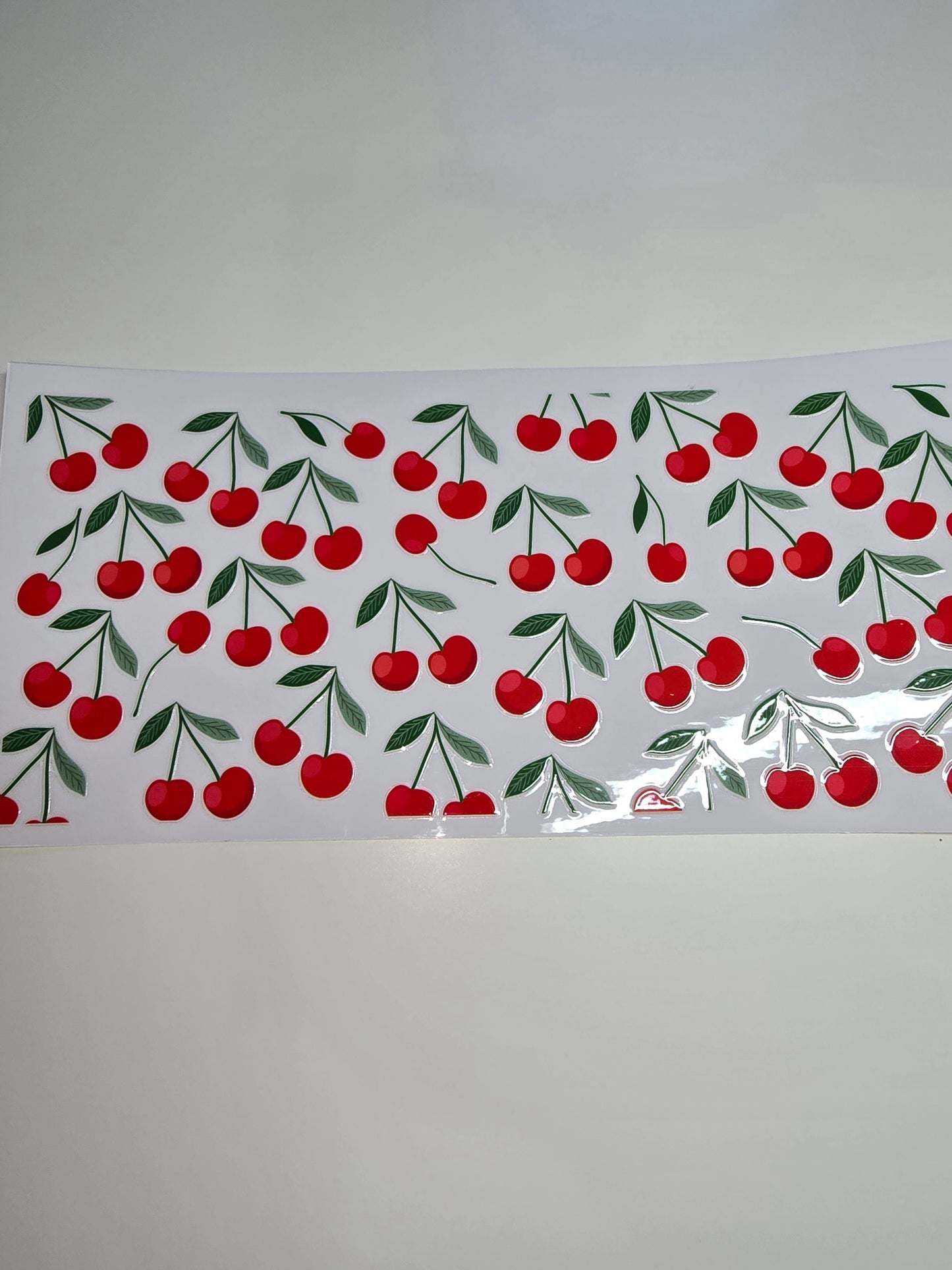 Red Cherries, Green Stem