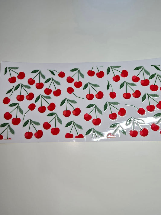 Red Cherries, Green Stem