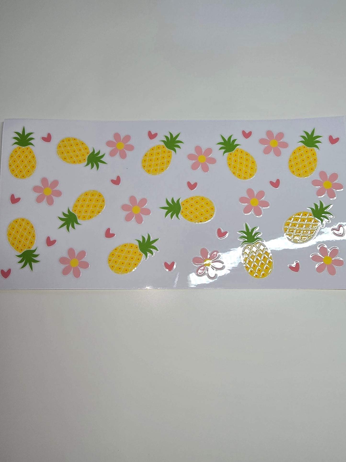 Pineapple & Pink Flowers