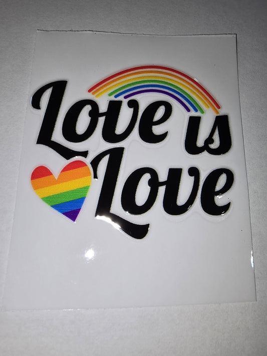Love is Love w/rainbow heart