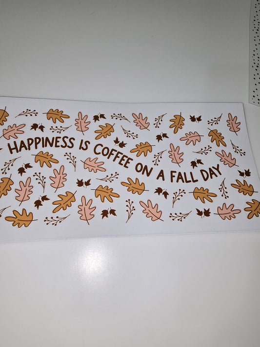 Happiness is coffee on a fall day