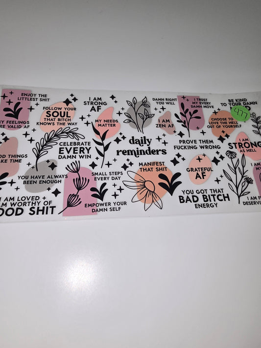 Daily Reminder Positivity