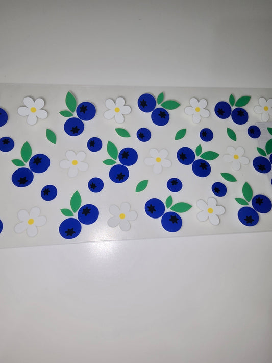 Blueberries & White Flowers
