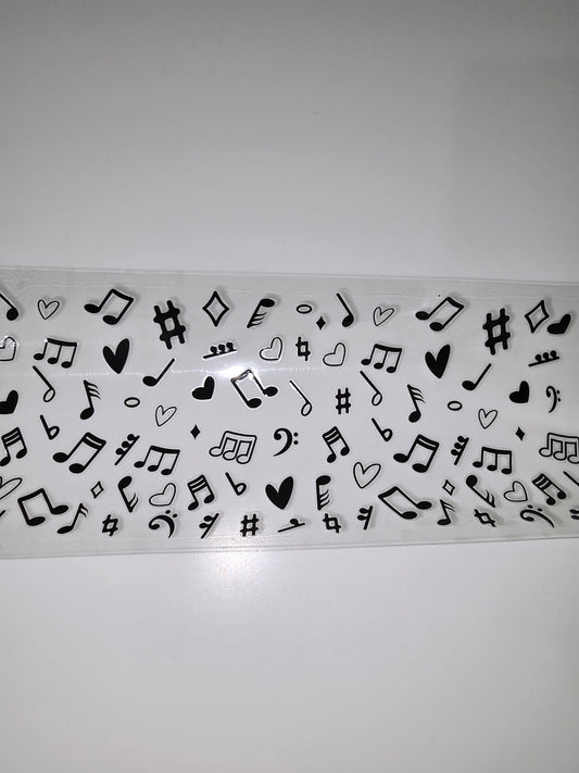 Black & White Musical Notes