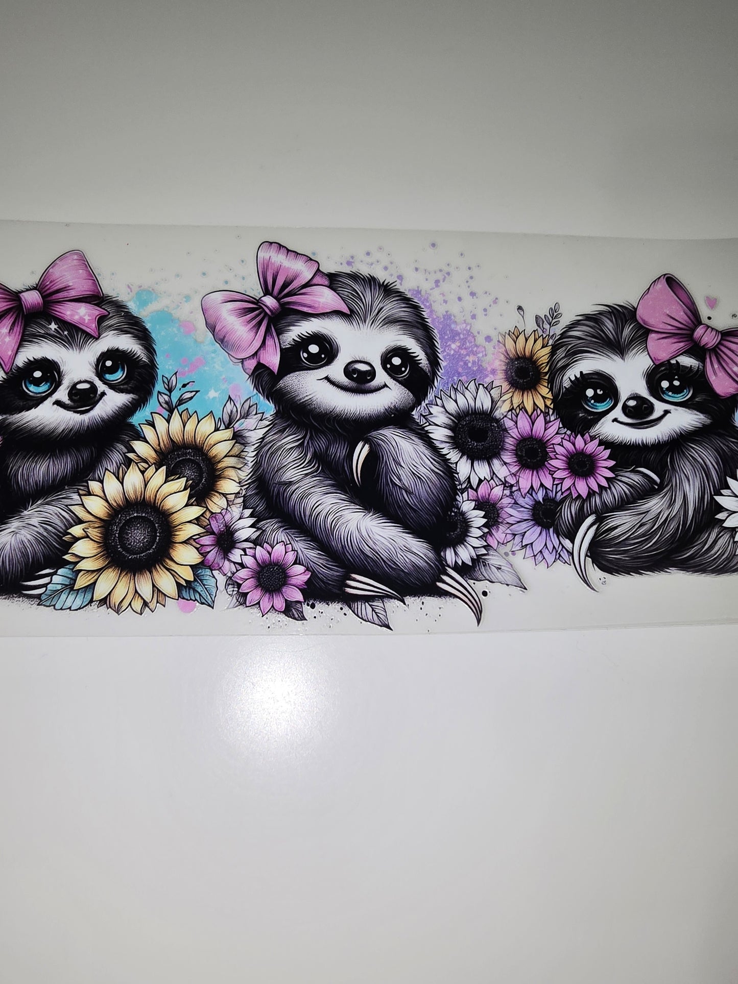 Sloths & Rainbow Sunflowers