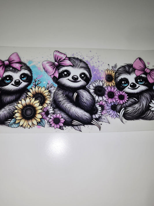 Sloths & Rainbow Sunflowers
