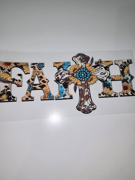 FAITH & turquoise cross