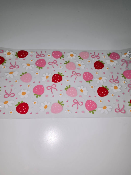 Strawberries & white flowers