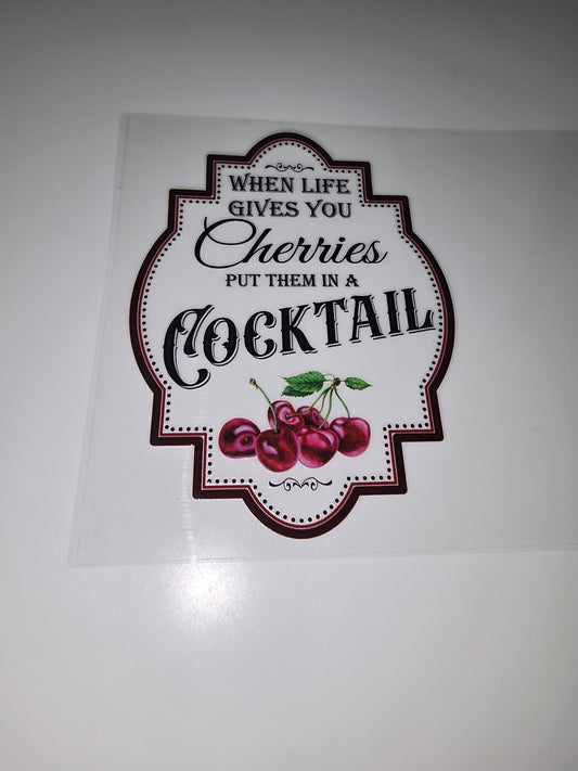 When life gives you cherries, put them in a cocktail