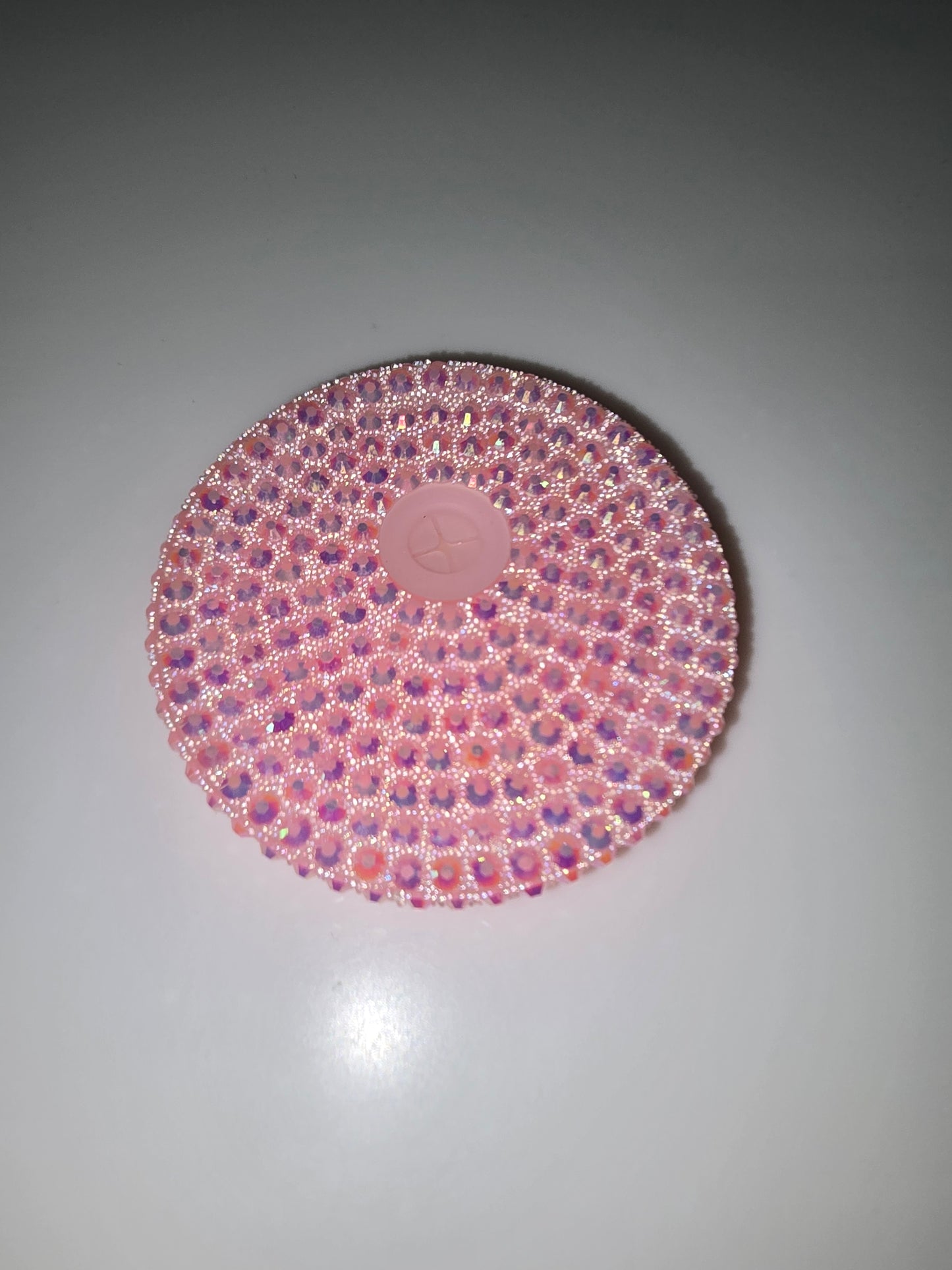 Light Pink Rhinestone Lid
