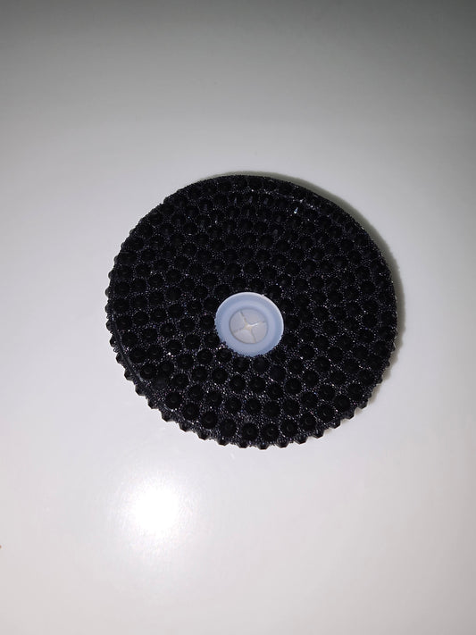 Black Rhinestone Lid