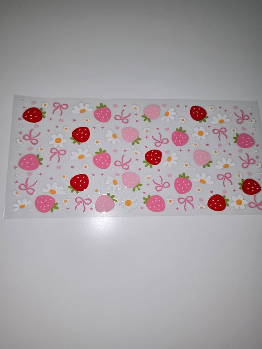 Pink & Red Strawberries & Bows