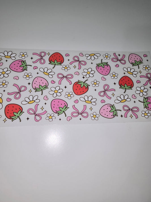 Big pink & red strawberries