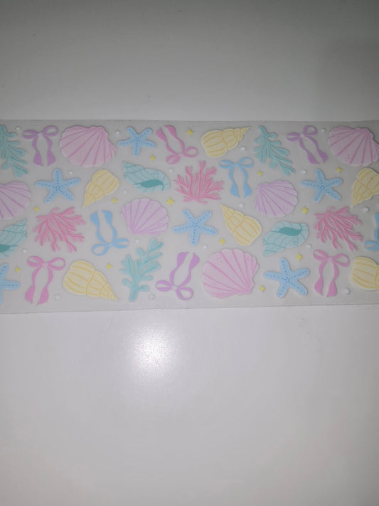 Pastel seashells