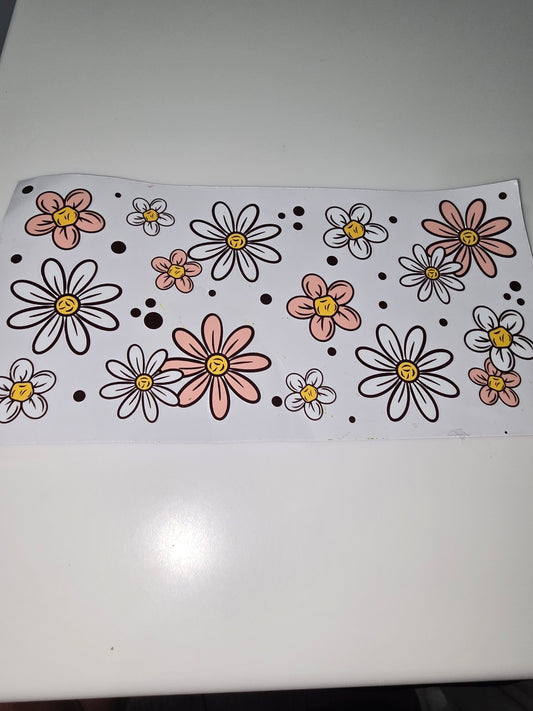 Peach & White Hippie Flowers