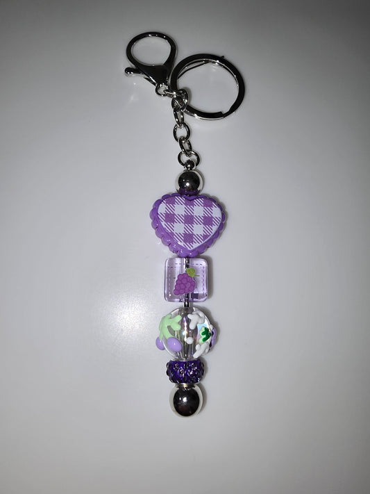 Purple & Grape Keychain