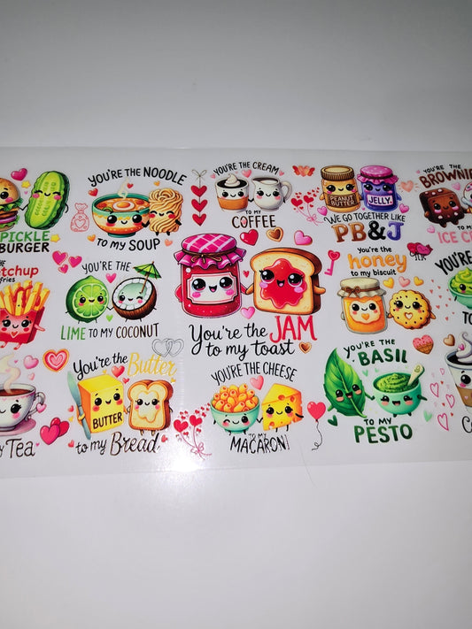 You're the... jam to my toast