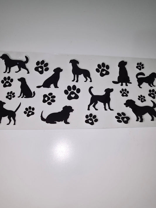 Black & White Dogs & Paws