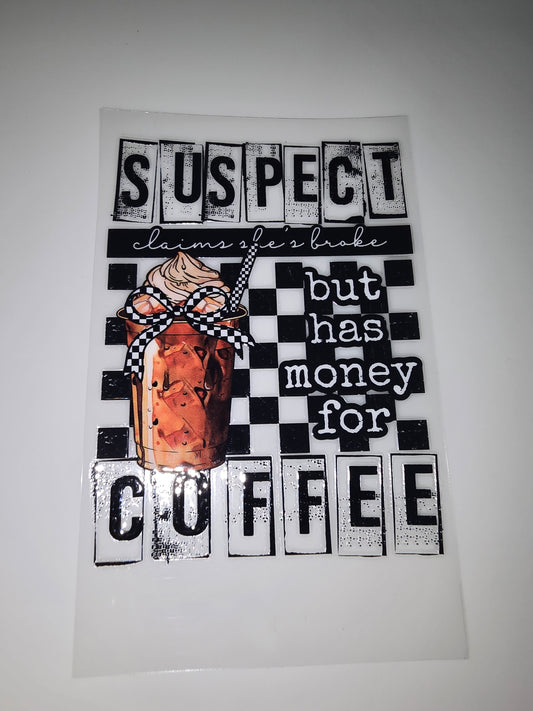 Suspect Claims She's Broke but has money for Coffee