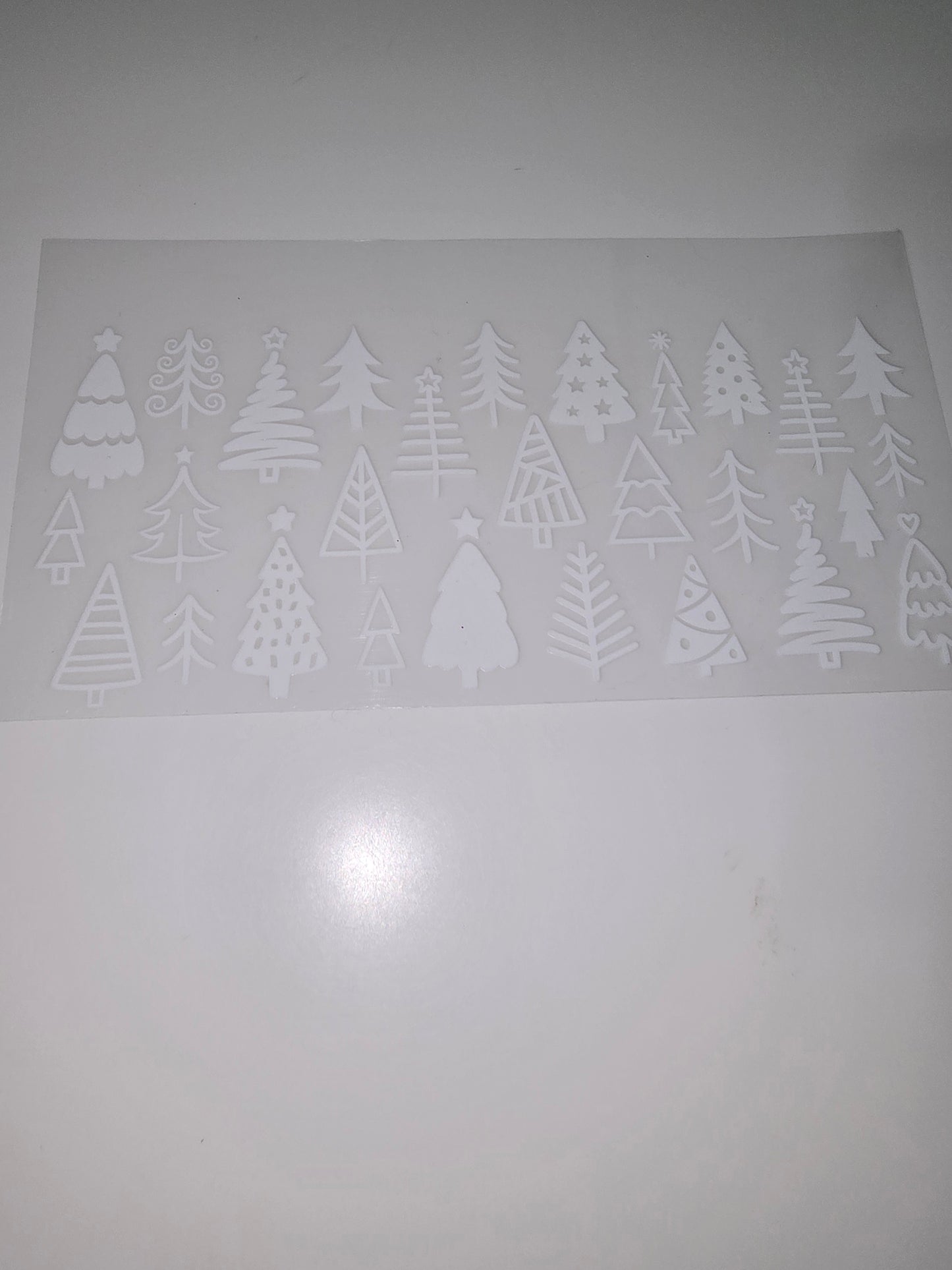 White Christmas Trees