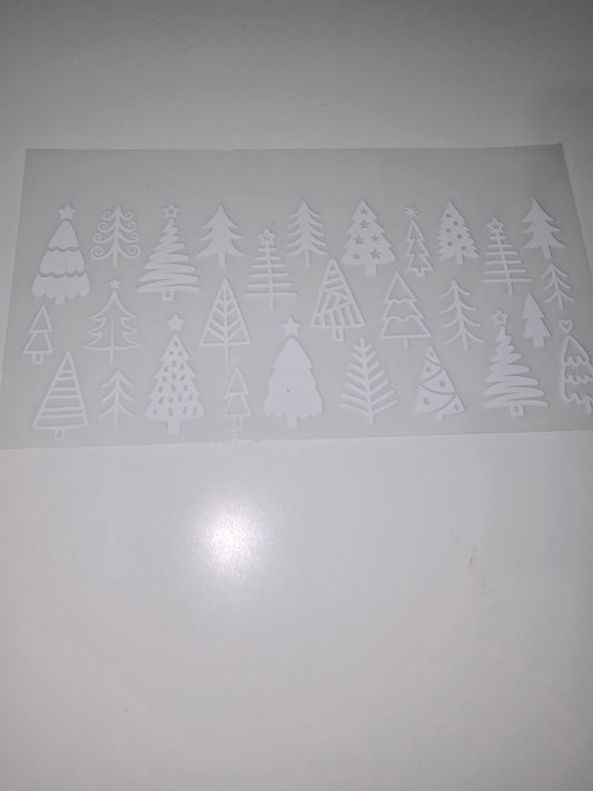 White Christmas Trees