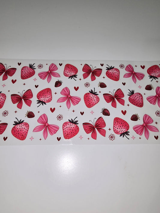 Strawberries & Red Bows