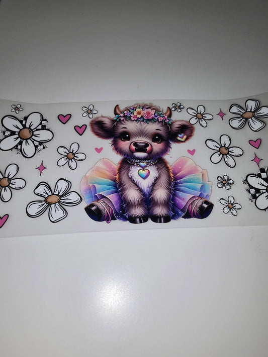 Rainbow Highland Cow 2