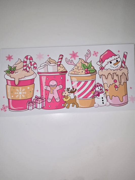 Christmas Coffee in pink