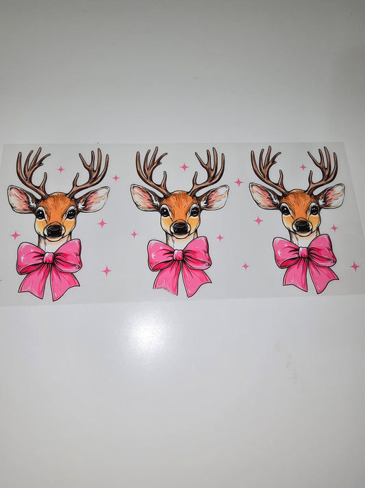 Three Pink Reindeer