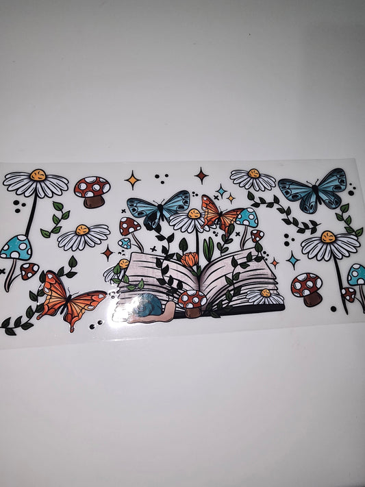 Floral Open Book