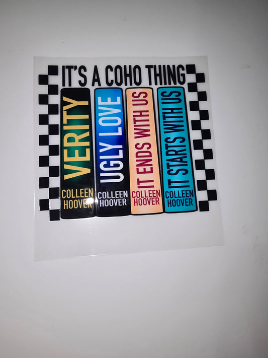 It's a COHO thing-- Colleen Hoover