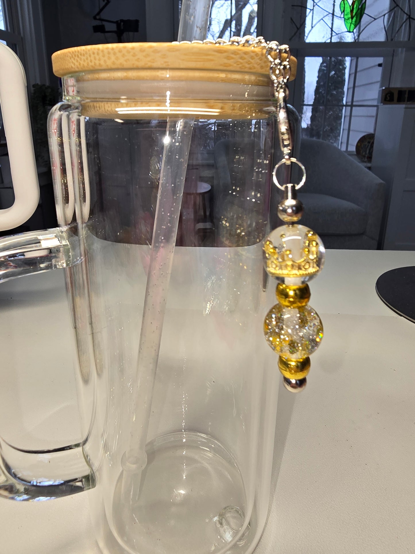 Gold Crown Cup Charm