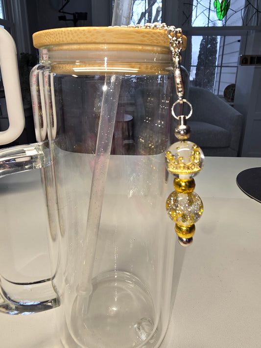 Gold Crown Cup Charm