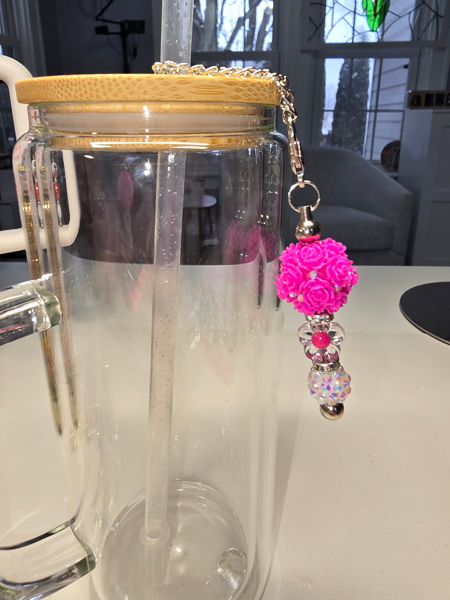Pink Cup Charm
