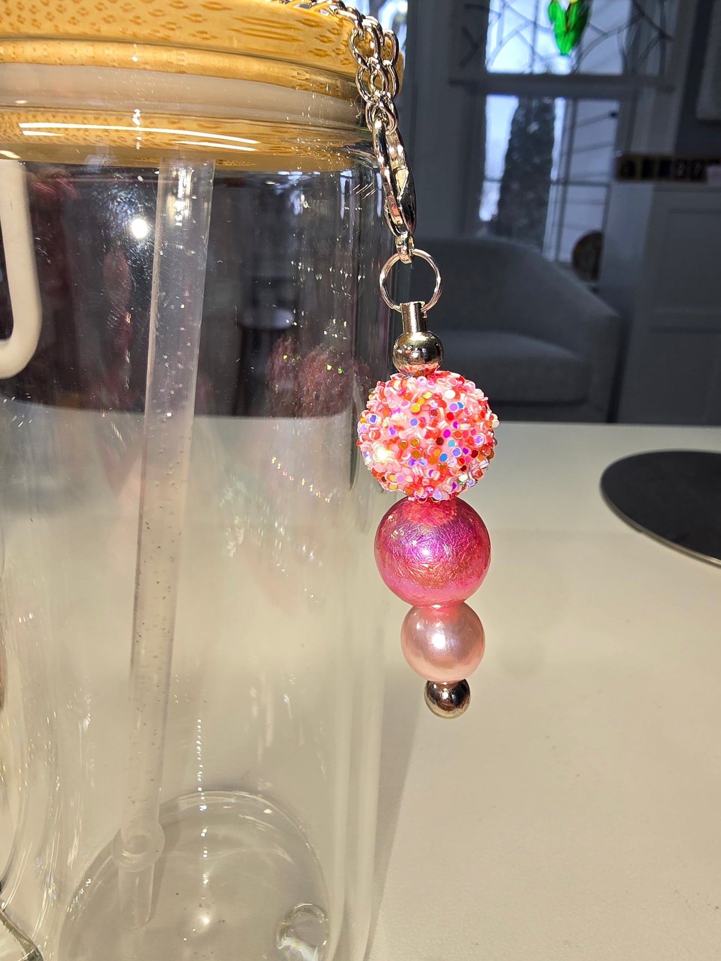 Funfetti Pinks Cup Charm